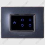 Wega Atomic Blue <br>WiFi Switch Titanium Grey<br>4 Switch with Master