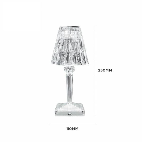 Pride Lighting Crystal Touch Sensor Table Lamp - Image 3