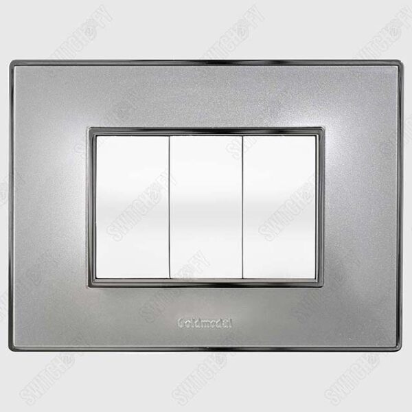 Wega Titanium Silver <br>Curve White Switch - Image 1