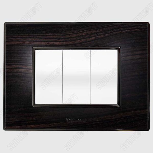 3-Curve Wega Junglee Wenge <br>Curve White Switch - Image 1