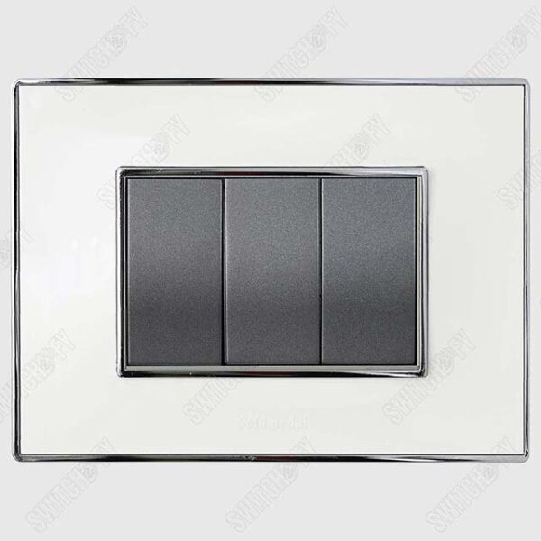 Wega Absolute White <br>Curve Grey Switch - Image 1