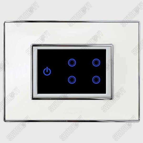 Wega Absolute White <br>WiFi Switch White <br>4 Switch with Master - Image 1