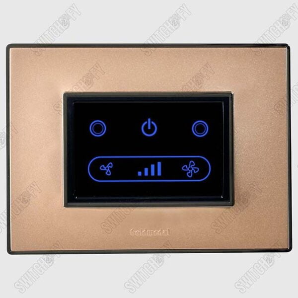 Wega Champange Gold <br>WiFi Switch Titanium Grey <br>Fan Regulator - Image 1