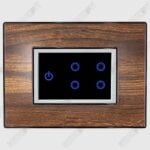 Wega Dark Expresso <br>WiFi Switch White <br>4 Switch with Master