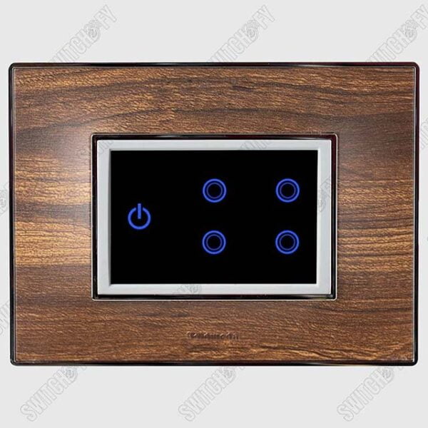 Wega Dark Expresso <br>WiFi Switch White <br>4 Switch with Master - Image 1