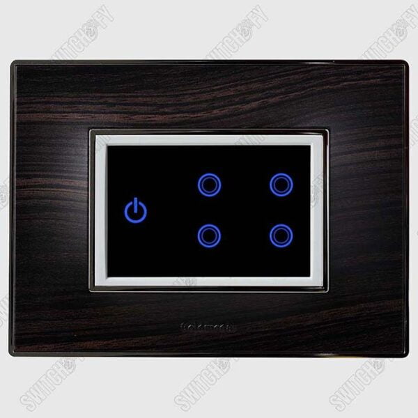 Wega Junglee Wenge <br>WiFi Switch White <br>4 Switch with Master - Image 1