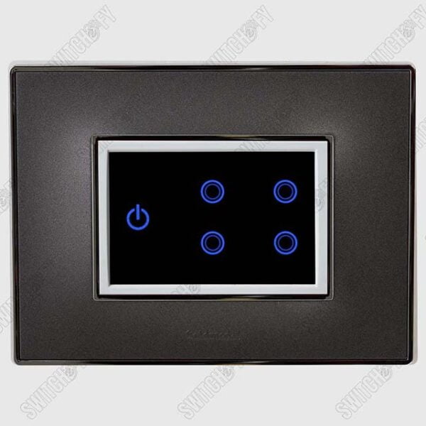 Wega Nuclear Grey <br>WiFi Switch White <br>4 Switch with Master - Image 1