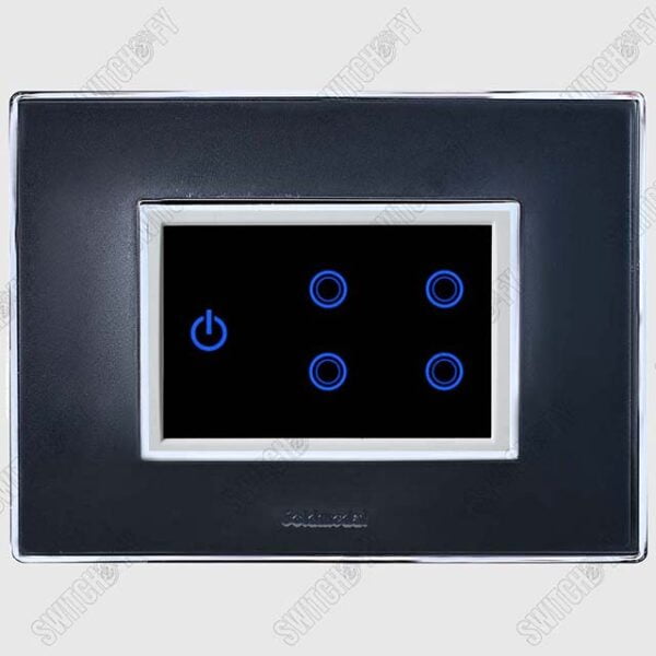 Wega Titanium Grey <br>WiFi Switch White <br>4 Switch with Master - Image 1