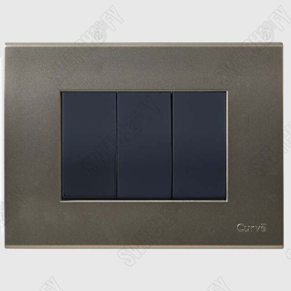 Cristallo Metalik Gold with Curve Black