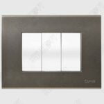 Cristallo Metalik Gold with Curve White