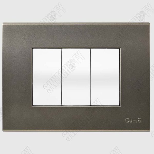 Cristallo Metalik Gold with Curve White