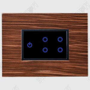 Grazia Zebra Wood Wifi Titanium Grey tocuh switch