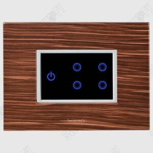 Grazia Zebra Wood Wifi White touch switch