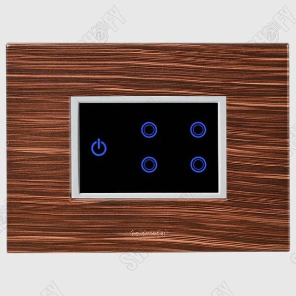Grazia Zebra Wood Wifi White touch switch