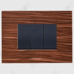 Grazia Zebra Wood with Curve Black
