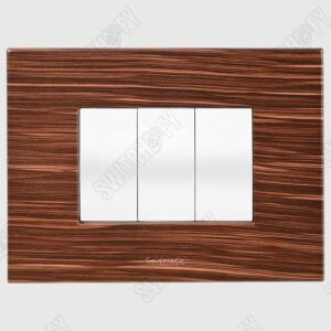 Grazia Zebra Wood with Curve White