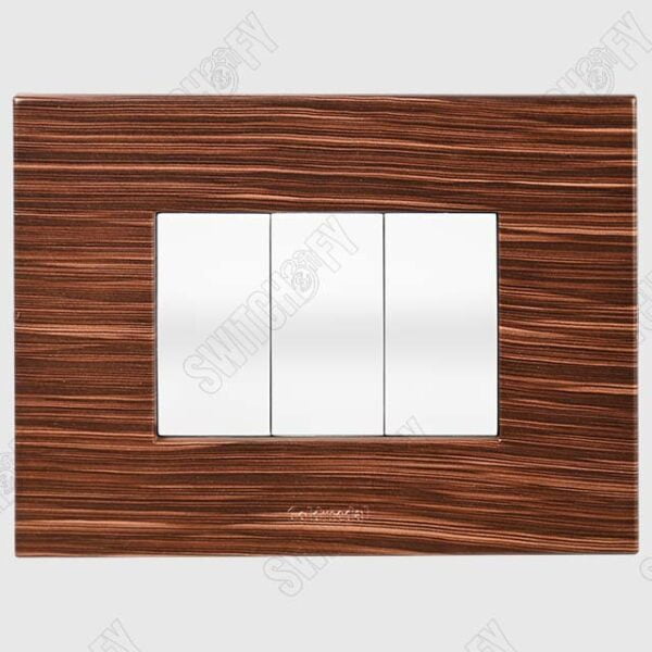 Grazia Zebra Wood with Curve White
