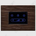 Grazia Italian Expresso Wifi Fan Regulator Titanium grey touch switch