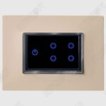 Glassio Ivory Gold Wifi Titanium Grey tocuh switch