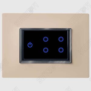 Glassio Ivory Gold Wifi Titanium Grey tocuh switch