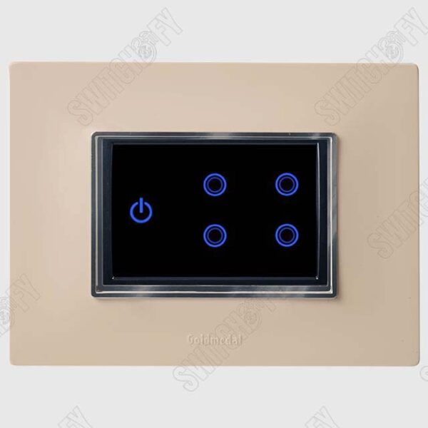 Glassio Ivory Gold Wifi Titanium Grey tocuh switch