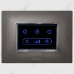 Glassio Digital Chrome Wifi Fan Regulator Titanium grey touch switch