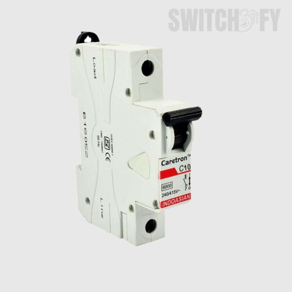 Indo Asian SP MCB 10A Single Pole MCB 10AMP