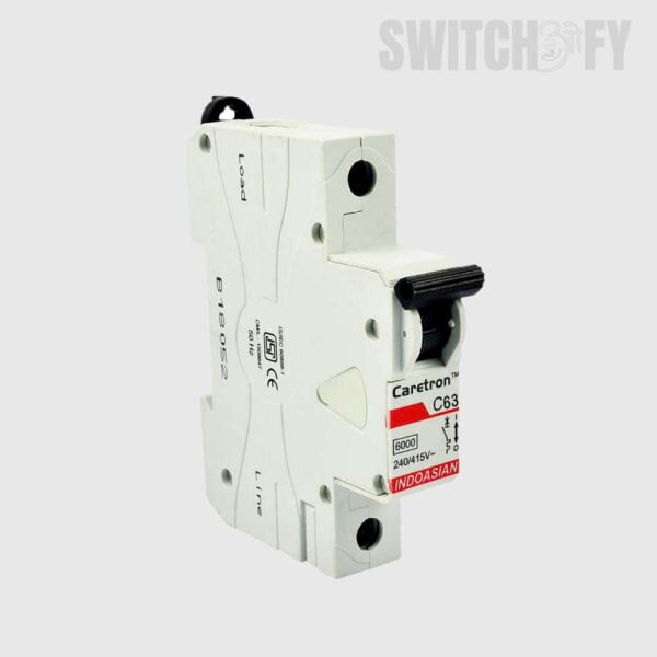 Indo Asian SP MCB 63A Single Pole MCB 63AMP