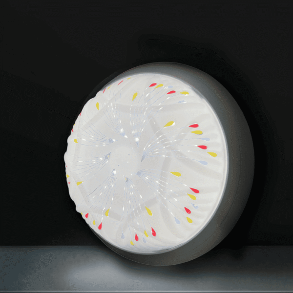 PetalRay 20W Decorative Round LED Surface Ceiling Light (Multicolor Floral Design) - Image 3
