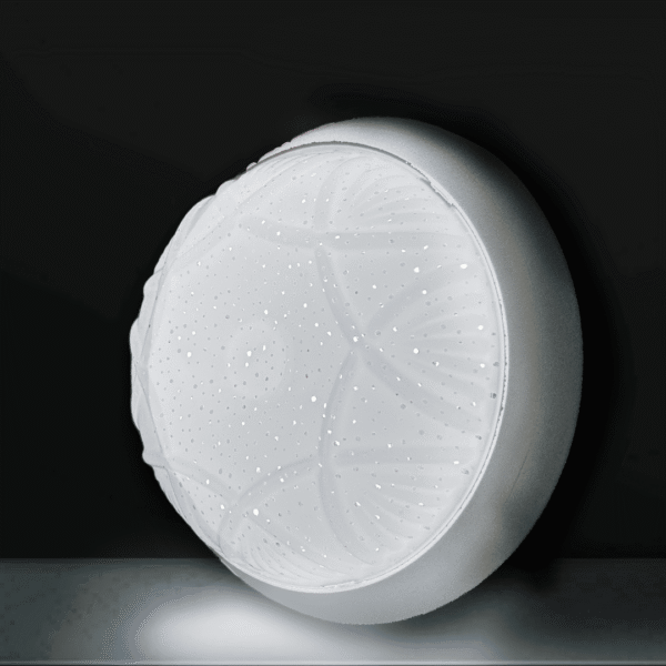 Astra 20W Decorative Round LED Surface Ceiling Light-<b>3in1</b> (Etched Dot Pattern Design) - Image 4