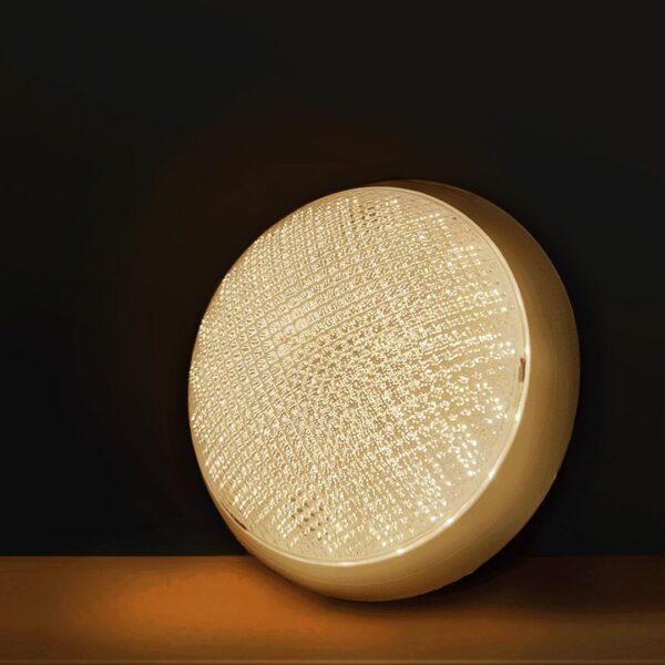 Diamond 20W Decorative Round LED Surface Ceiling Light 3in1 Prismatic Crystal Pattern - Image 2