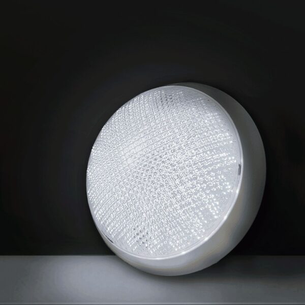 Diamond 20W Decorative Round LED Surface Ceiling Light 3in1 Prismatic Crystal Pattern - Image 4