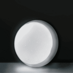 Textured flush mount light