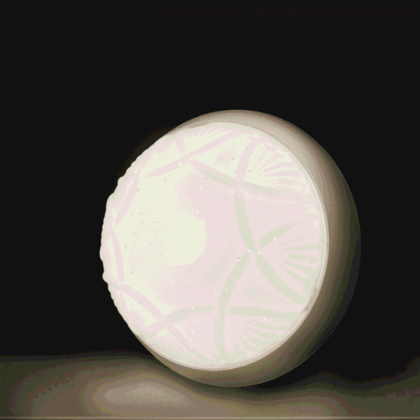 Astra 20W Decorative Round LED Surface Ceiling Light-<b>3in1</b> (Etched Star Pattern Design) - Image 3