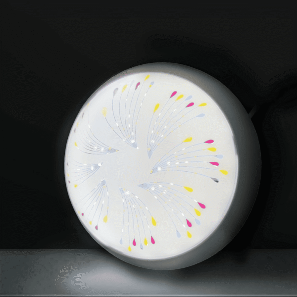 Firefly 20W Decorative Round LED Surface Ceiling Light (Modern Radial Pattern Design) - Image 4